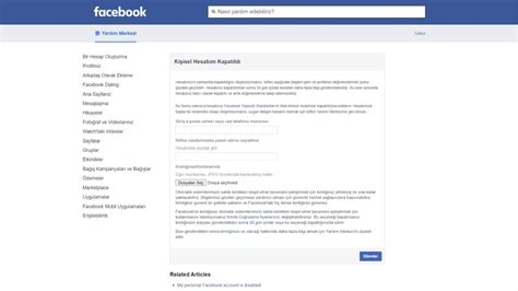facebook ta kapatılan hesap nasıl açılır
