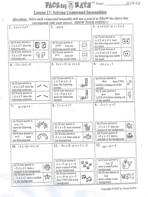 Faceing Math Answer Key