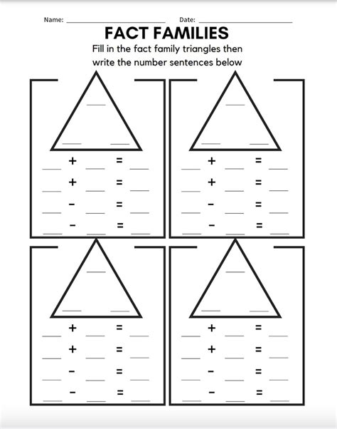 Fact Family Triangles Free Download This Reading Mama Fact Family Triangles Multiplication - Fact Family Triangles Multiplication
