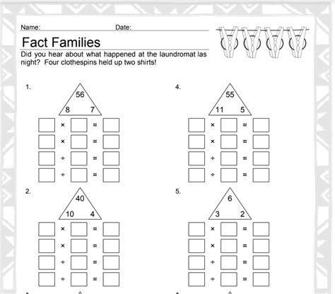 Fact Family Triangles Multiplication And Division   Archive For January 2018 - Fact Family Triangles Multiplication And Division