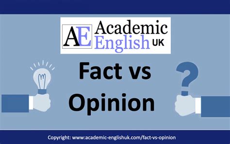 Fact Vs Opinion Academic English Uk Fact And Opinion Sentences - Fact And Opinion Sentences