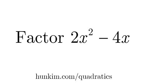 Factor 2x 2 4x 1