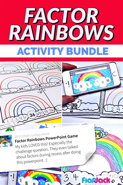 Factor Rainbows Freebie Amp Bundle Flapjack Rainbow Factor Worksheet - Rainbow Factor Worksheet