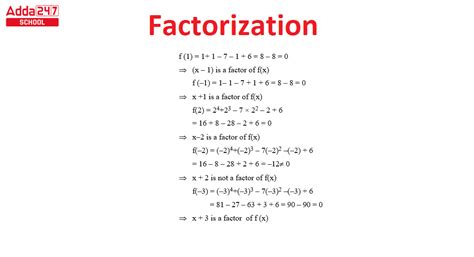 Factorisation Class 9