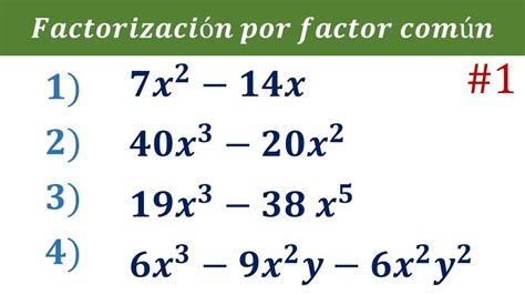 Factorizacion De Binomios