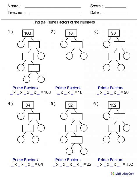 Factors Prime Amp Composite Worksheet Common Core Math 6th Grade Prime Factorization Worksheet - 6th Grade Prime Factorization Worksheet
