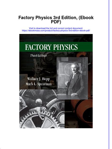 Read Online Factory Physics 3Rd Edition Pdf 