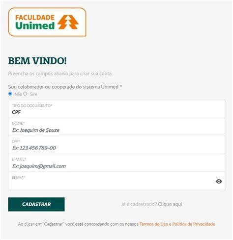 Faculdade Unimed Login