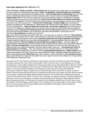 Read Online Fafsa Paper Application 2011 2012 