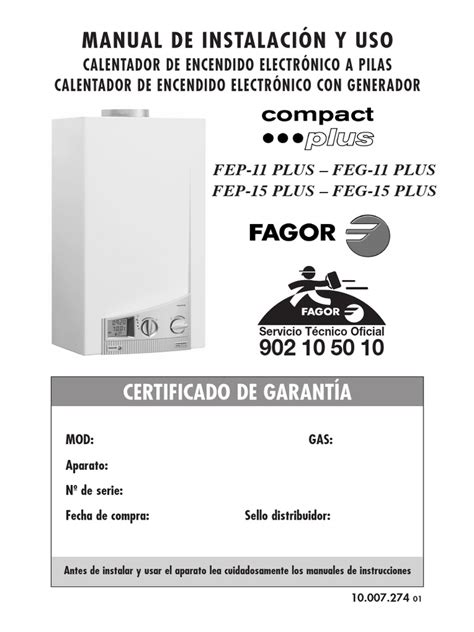 Fagor Compact Plus Manual