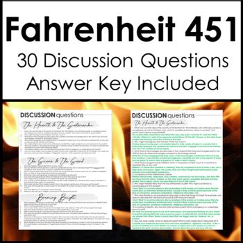 Read Fahrenheit 451 Discussion Questions And Answers 