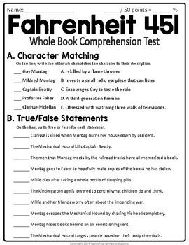 Read Fahrenheit 451 Test Review Answers 