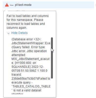 Failed To Retrieve Card From Catalog Table