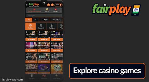 fairplay casino interface!