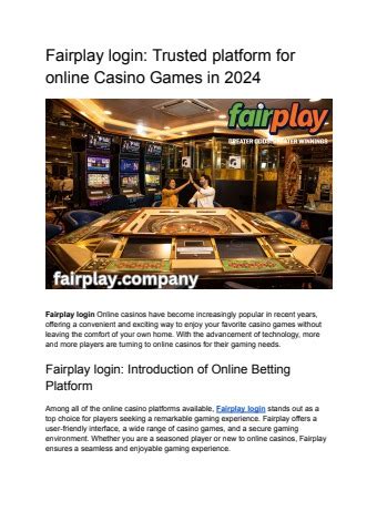 fairplay casino login oypt canada