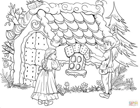 Fairy Tales Hansel And Gretel Coloring Page 01 Hansel And Gretel Coloring Pages - Hansel And Gretel Coloring Pages