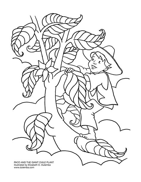 Fairy Tales Jack Beanstalk Coloring Pages 01 Jack And The Beanstalk Color Page - Jack And The Beanstalk Color Page