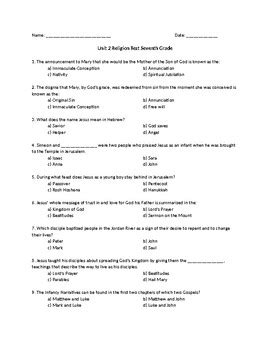 Read Online Faith First Test Answers Grade 7 