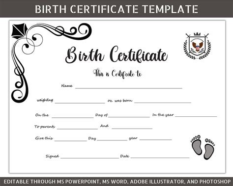 fake birth certificate