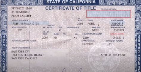 Fake Car Title