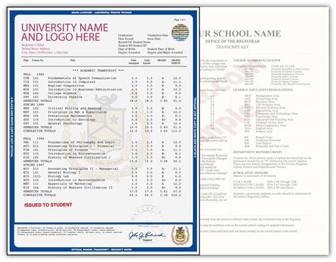 Fake College Transcripts