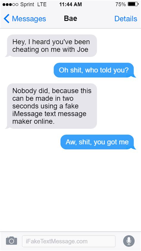 fake text conversation cydia
