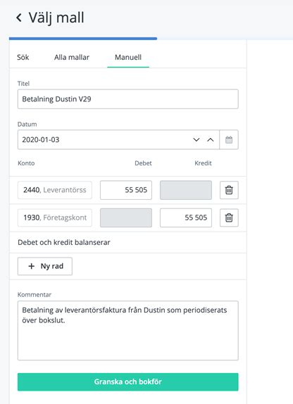 fakturadatum bokslut