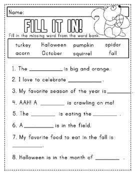 Fall Activities For Second Grade Tpt Fall Activities For 2nd Graders - Fall Activities For 2nd Graders