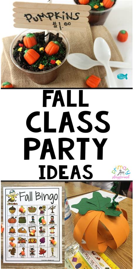 Fall Class Party Ideas Kindergarten 2nd Grade Primary Math Playground Design A Party - Math Playground Design A Party