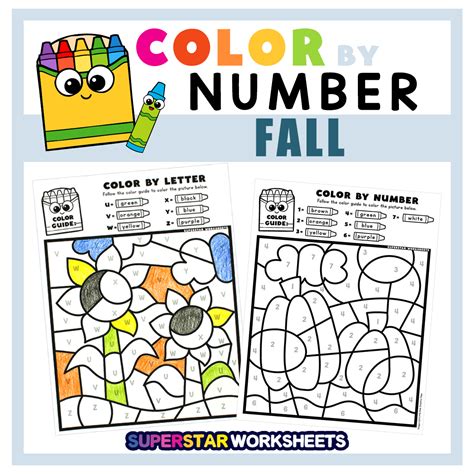 Fall Color By Number Superstar Worksheets 3rd Grade Fall Worksheet - 3rd Grade Fall Worksheet