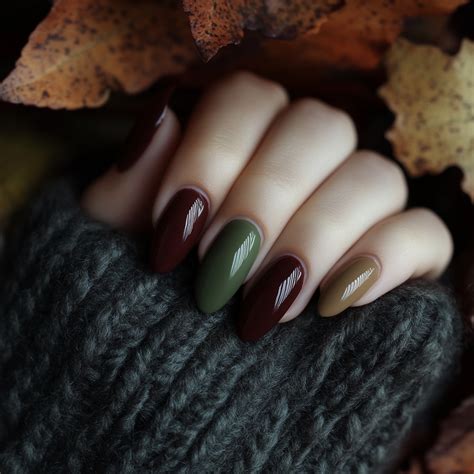 fall colors nails