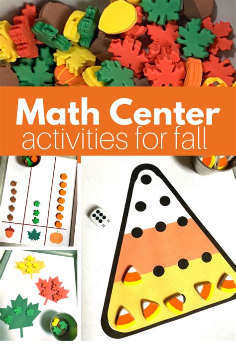 Fall Kindergarten Math Centers Games And Activities Mrs Math Center Activities For Kindergarten - Math Center Activities For Kindergarten