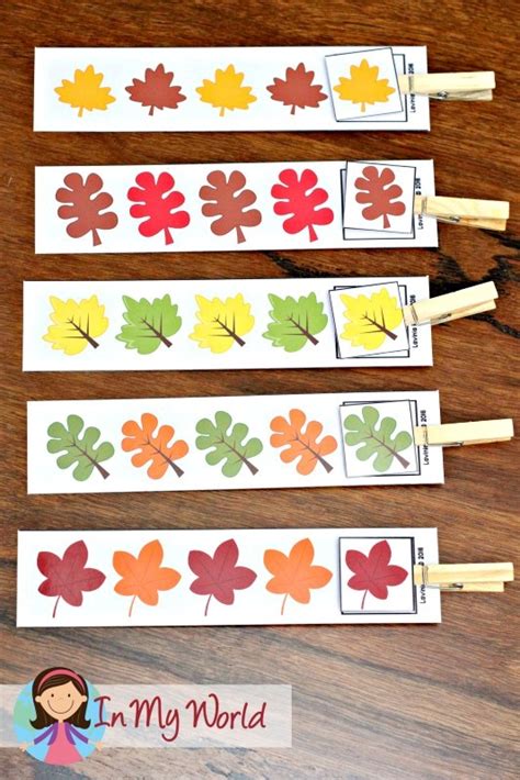 Fall Leaf Preschool Pattern Activity With Printable Raise Leaf Printables For Preschool - Leaf Printables For Preschool