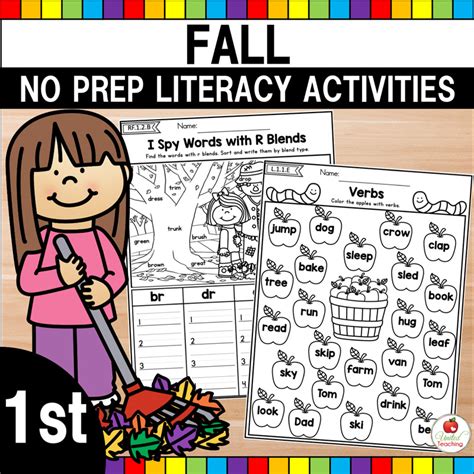 Fall Literacy Activities 1st Grade United Teaching Fall Activities For 1st Grade - Fall Activities For 1st Grade