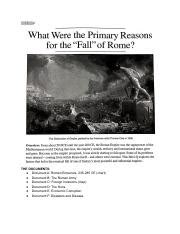 Fall Of Rome Dbq