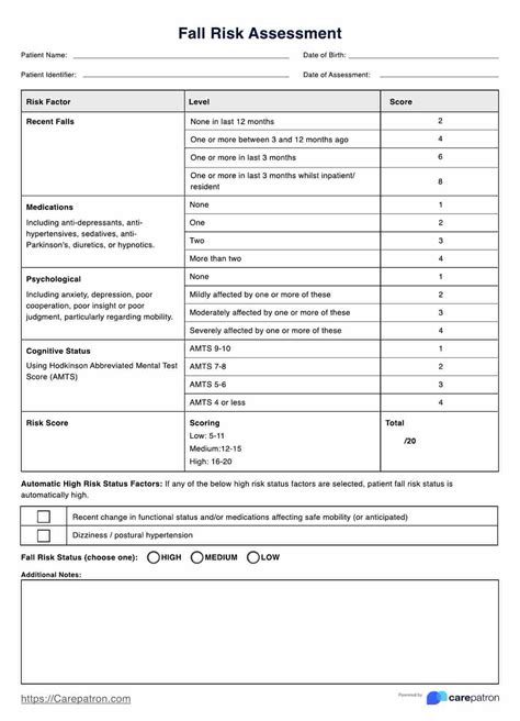 Fall Risk Assessment