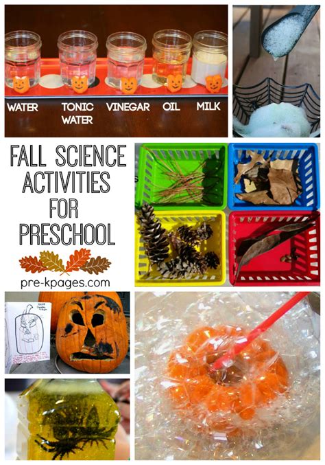 Fall Science Activities For Preschool Pre K Pages Fall Science For Preschoolers - Fall Science For Preschoolers