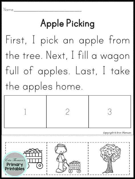 Fall Sequencing Worksheets Sequencing Events Worksheets Grade 6 - Sequencing Events Worksheets Grade 6