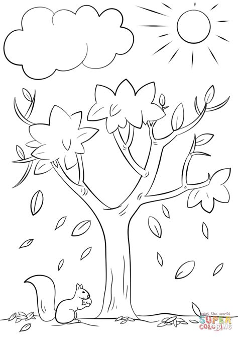 Fall Tree Coloring Page Free Printable Coloring Pages Fall Tree Color Pages - Fall Tree Color Pages