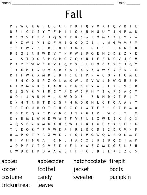 Fall Word Search Puzzle Wordmint Fall Word Search Puzzles - Fall Word Search Puzzles