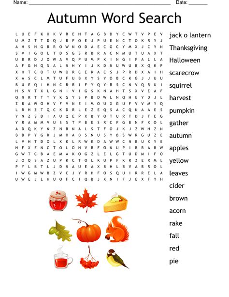 Fall Word Search Wordmint Easy Fall Word Search - Easy Fall Word Search