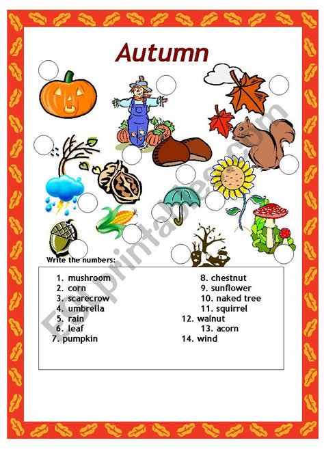 Fall Worksheets For Kids All Kids Network Second Grade Fall Worksheets - Second Grade Fall Worksheets