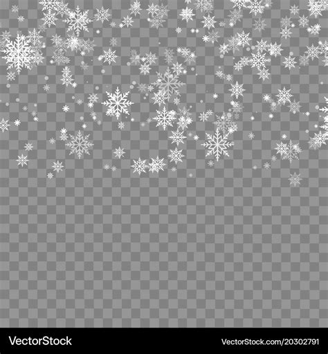 Falling Snowflake Vector