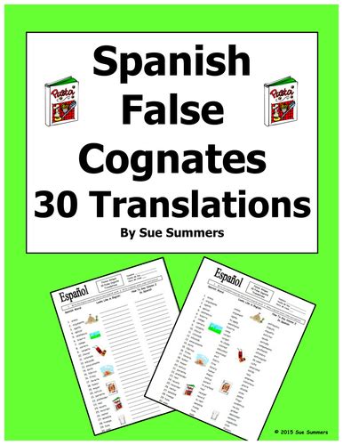 false cognates spanish