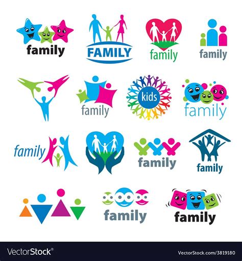 Family Logo Vector Images Over 100 000 Vectorstock Logo Family Keren - Logo Family Keren