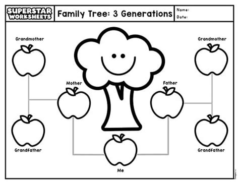 Family Tree Craft Superstar Worksheets Preschool Family Tree Worksheet - Preschool Family Tree Worksheet