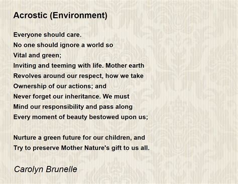 Famous Acrostic Poems About Nature Poemverse Acrostic Poem On Nature - Acrostic Poem On Nature