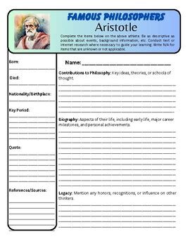 famous biography assignment packet