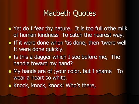 Famous Quotes Of Macbeth