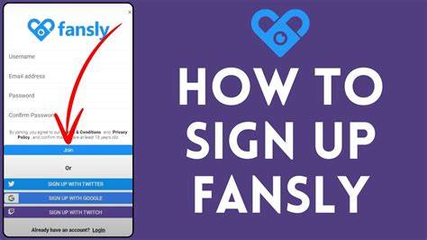 fansly sign up